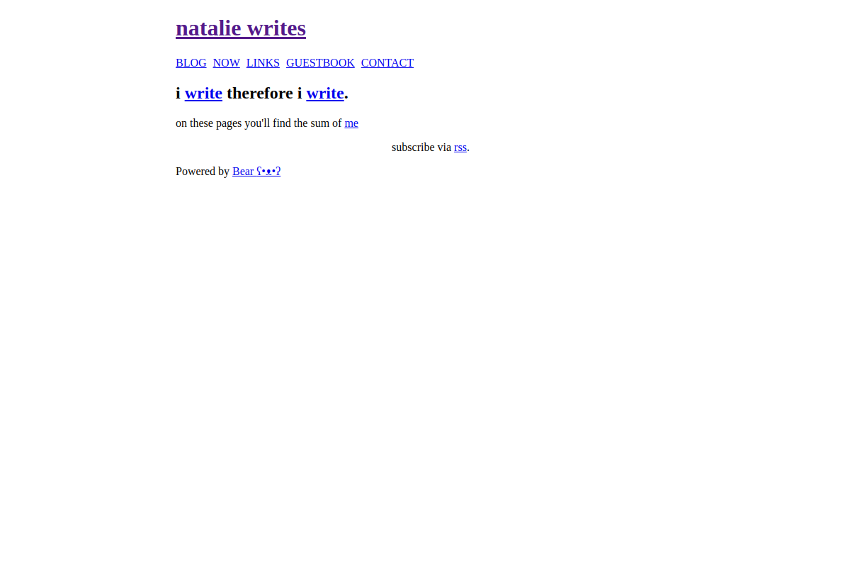 nataliewrites.lol screenshot