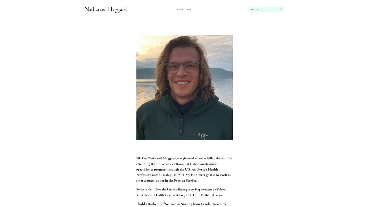 nathanaelhaggard.com screenshot