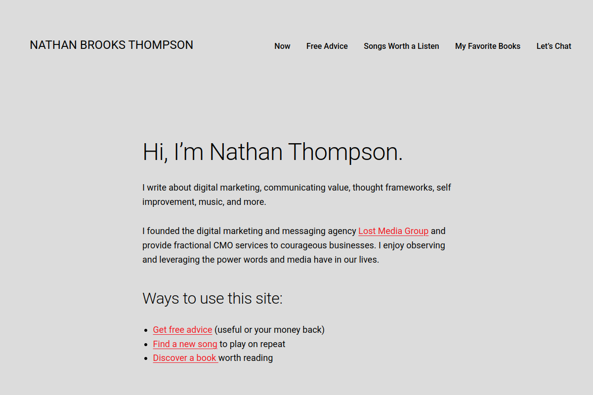 nathanbrooksthompson.com screenshot