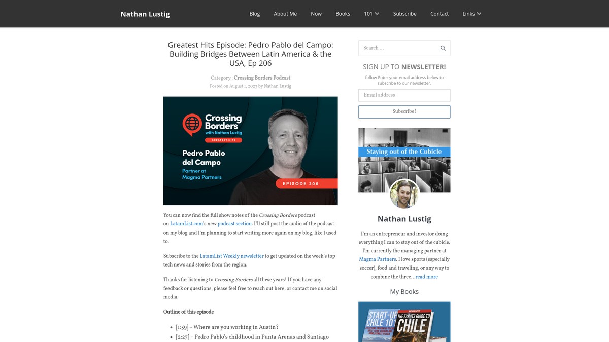nathanlustig.com screenshot