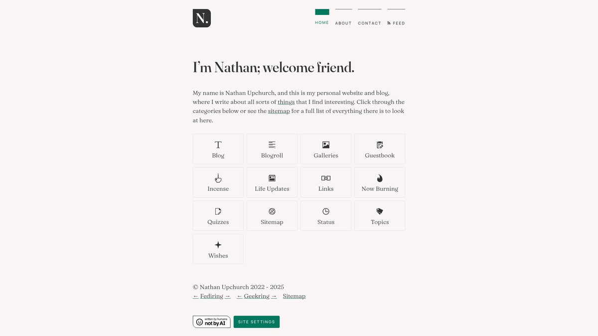 nathanupchurch.com screenshot