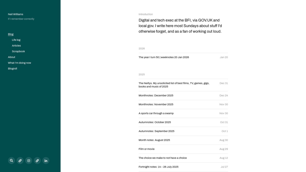 neilojwilliams.net screenshot