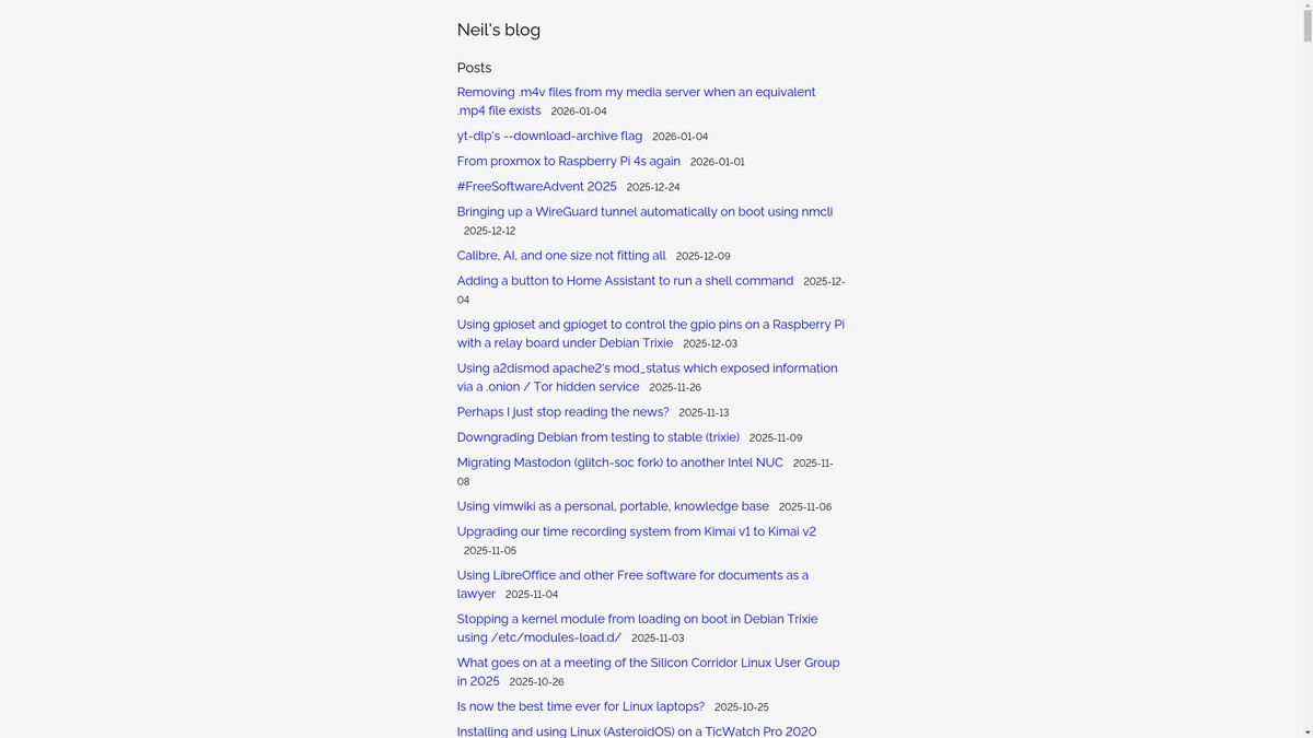 Screenshot of neilzone.co.uk