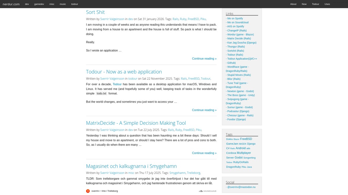 nerdur.com screenshot