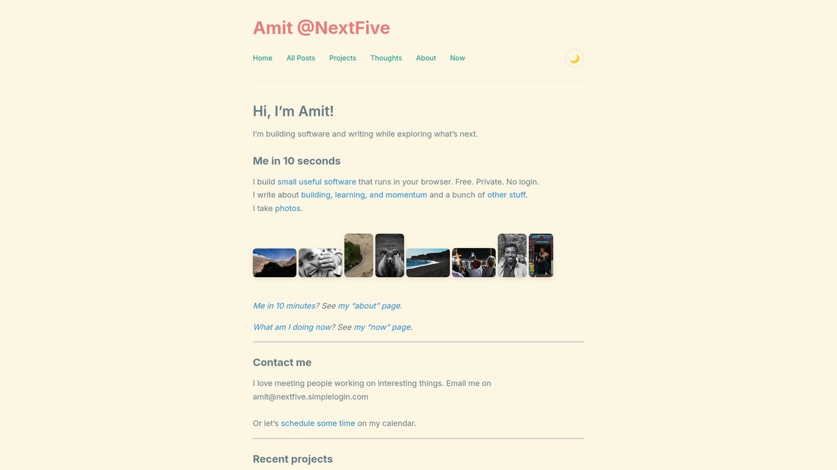 nextfive.xyz screenshot