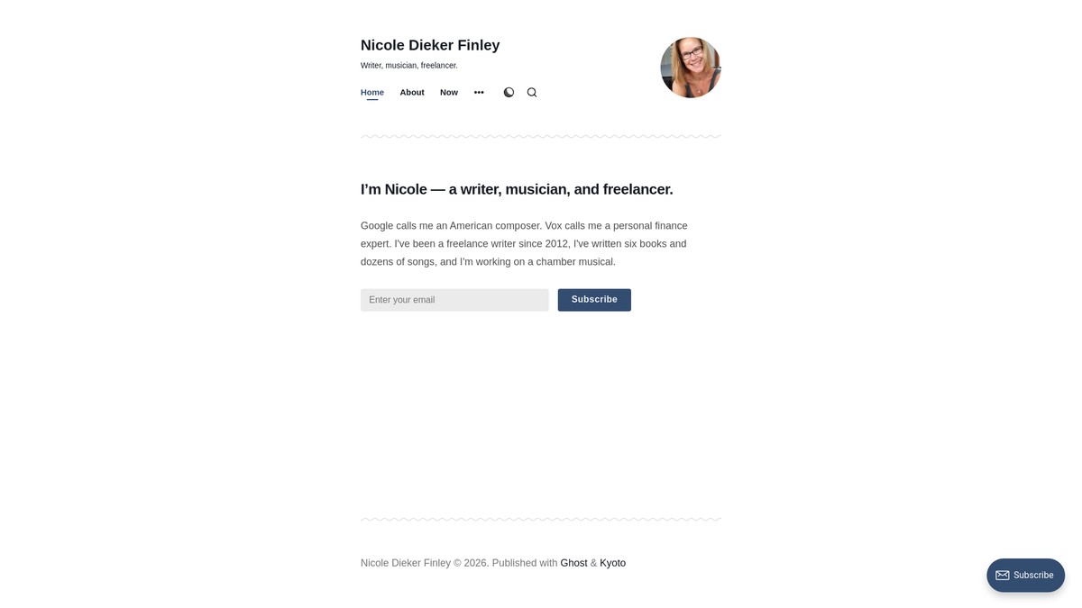 nicolediekerfinley.com screenshot