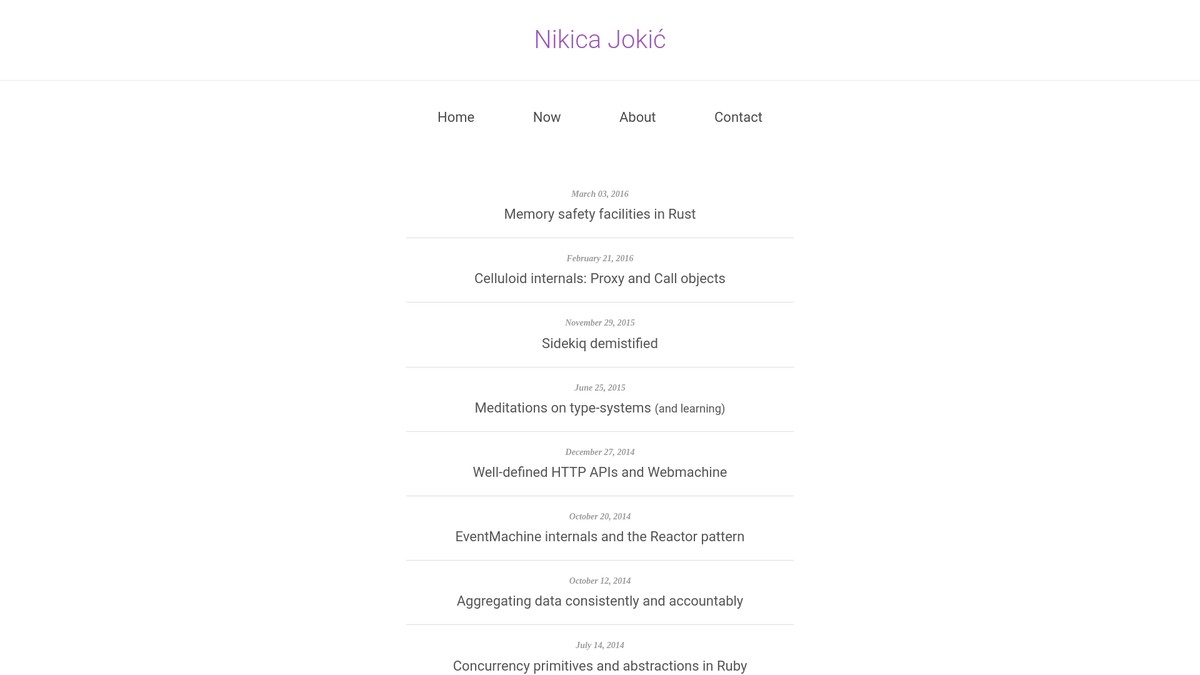 nikicajokic.com screenshot