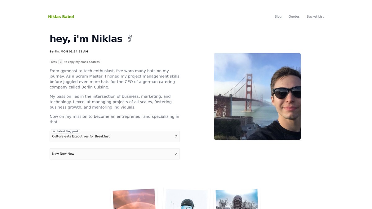 niklasbabel.com screenshot