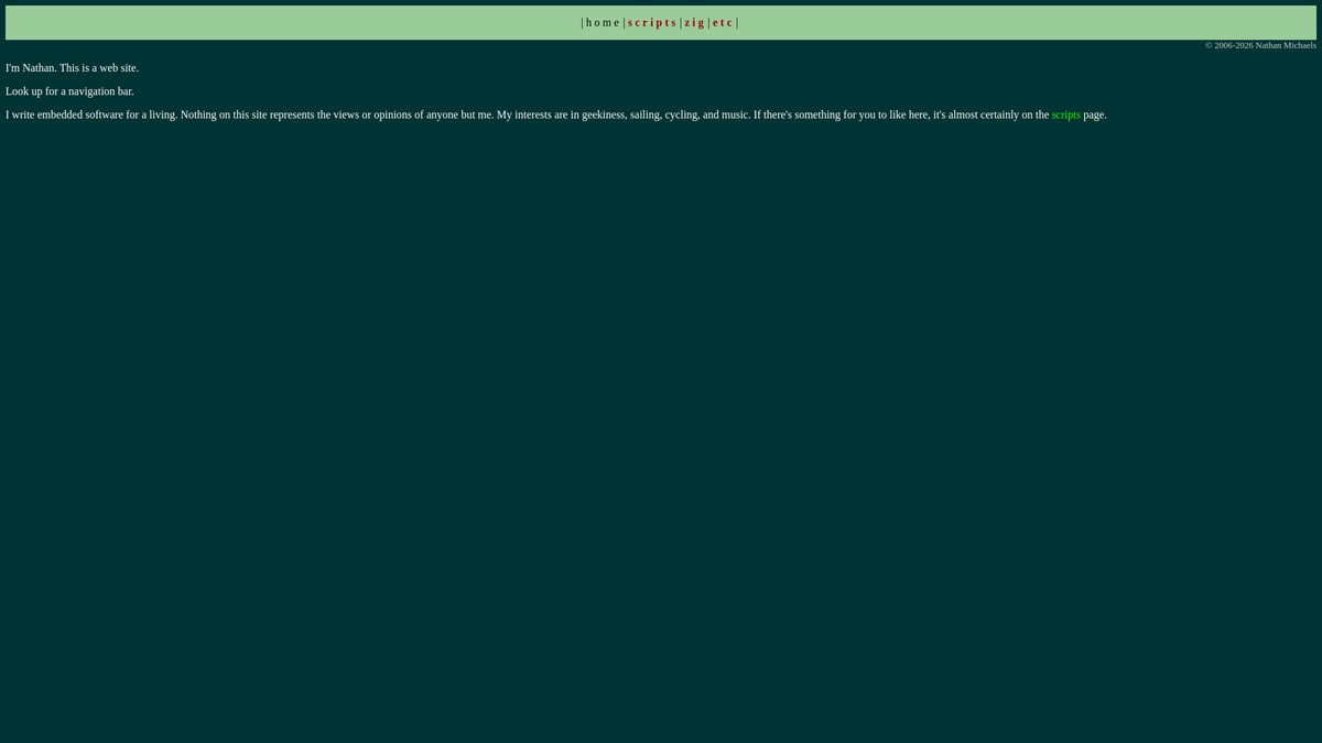 nmichaels.org screenshot