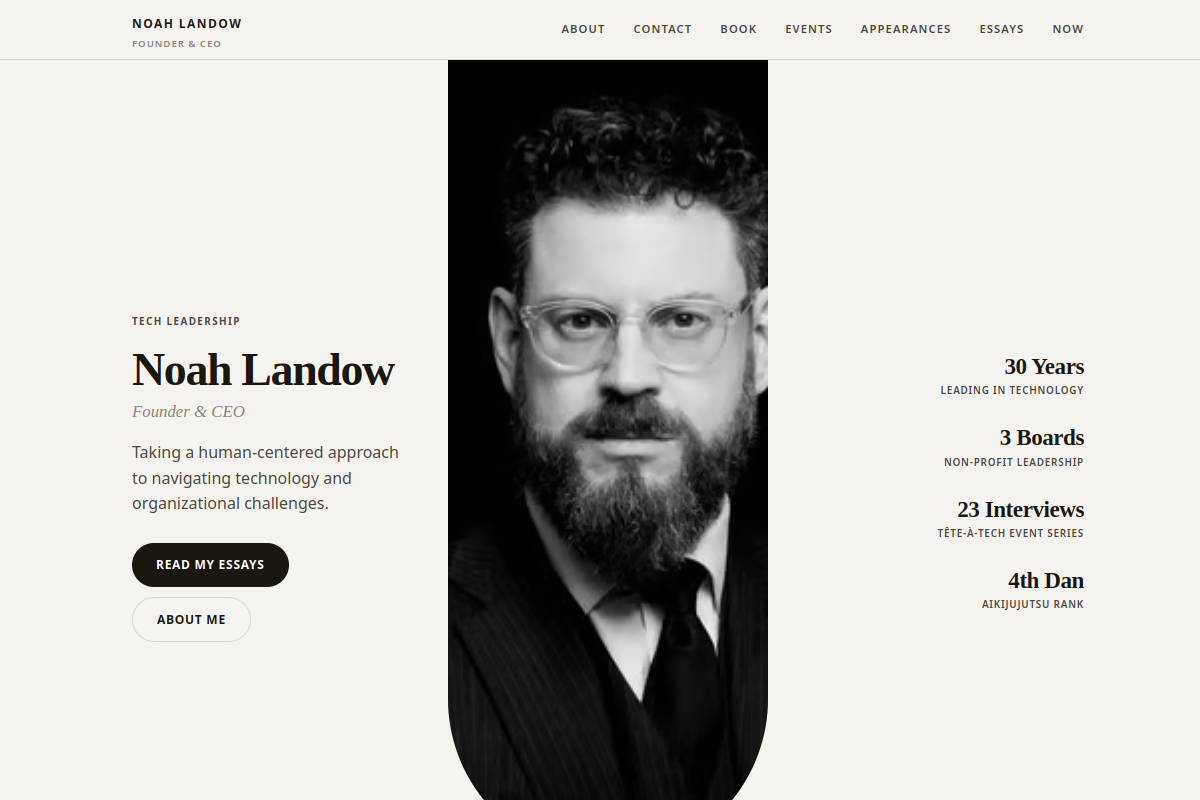 noahlandow.com screenshot