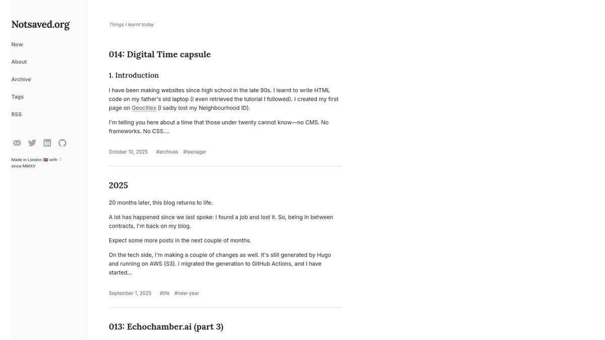 notsaved.org screenshot