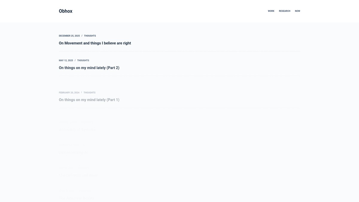 obhox.com screenshot