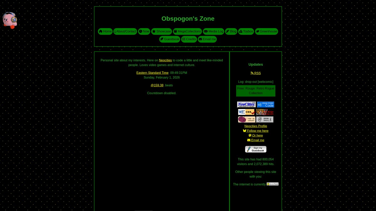 obspogon.neocities.org screenshot
