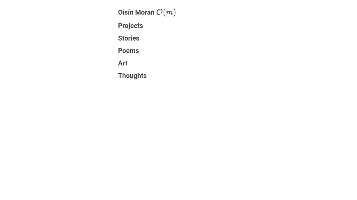 oisinmoran.com screenshot