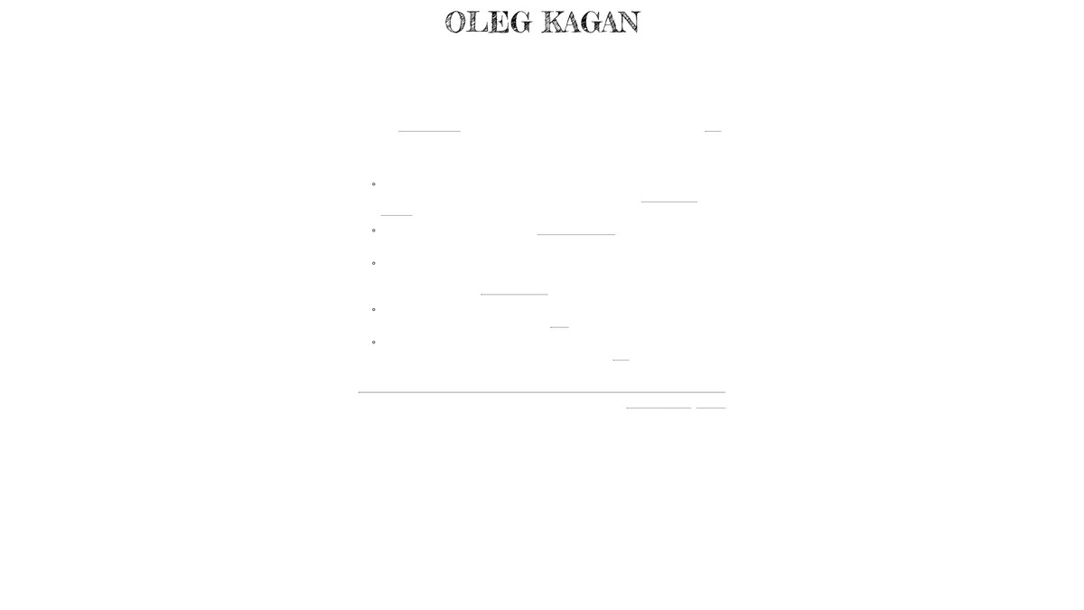 olegkagan.com screenshot