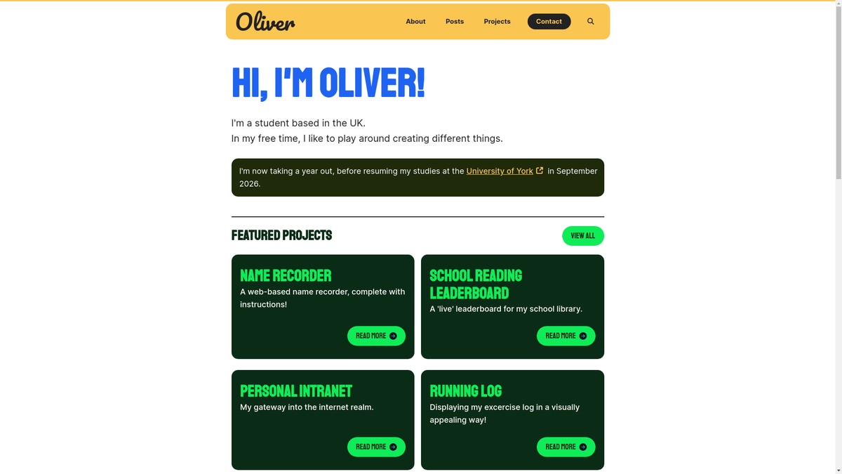 oliverhewitt.co.uk screenshot