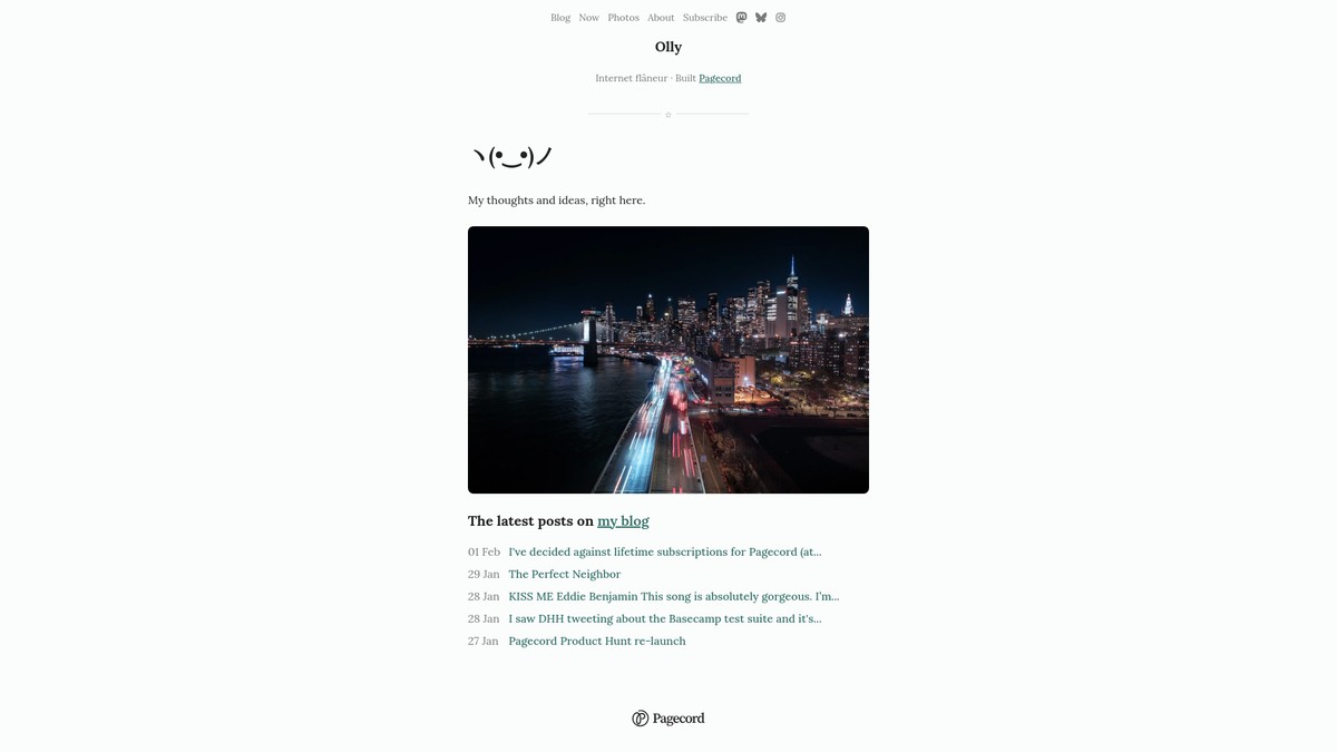 Screenshot of olly.world