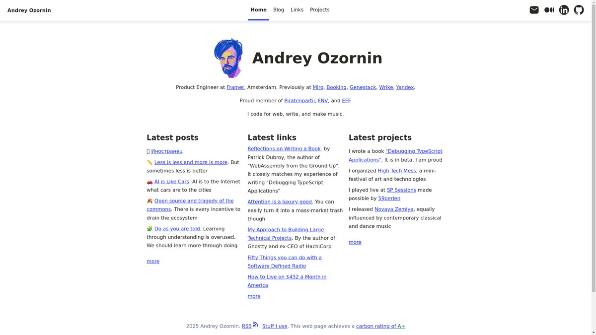 ozorn.in screenshot