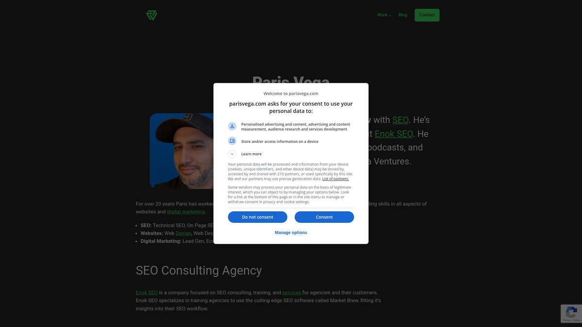 parisvega.com screenshot