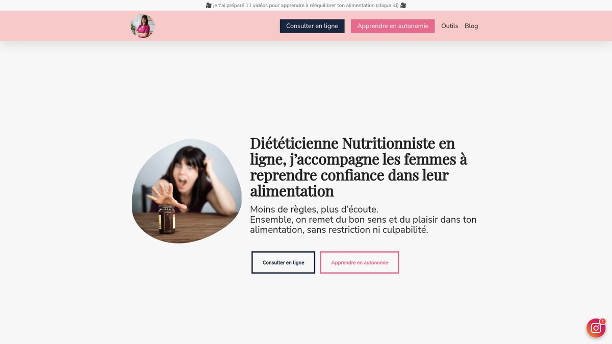 paulinediet.fr screenshot