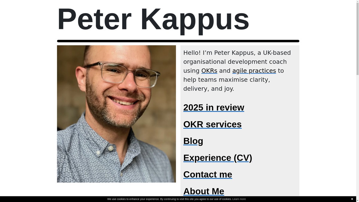 peterkappus.com screenshot