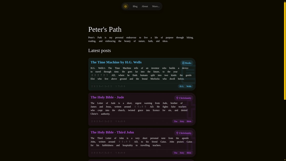 peterspath.net screenshot