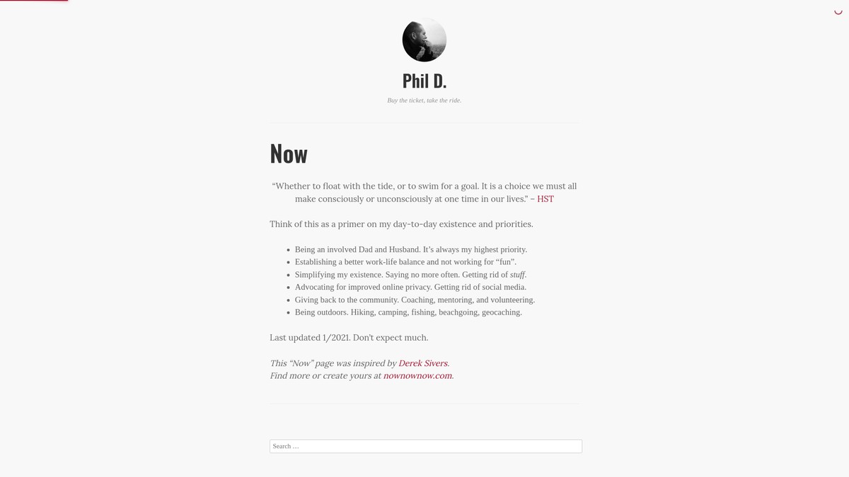 phildenman.com screenshot