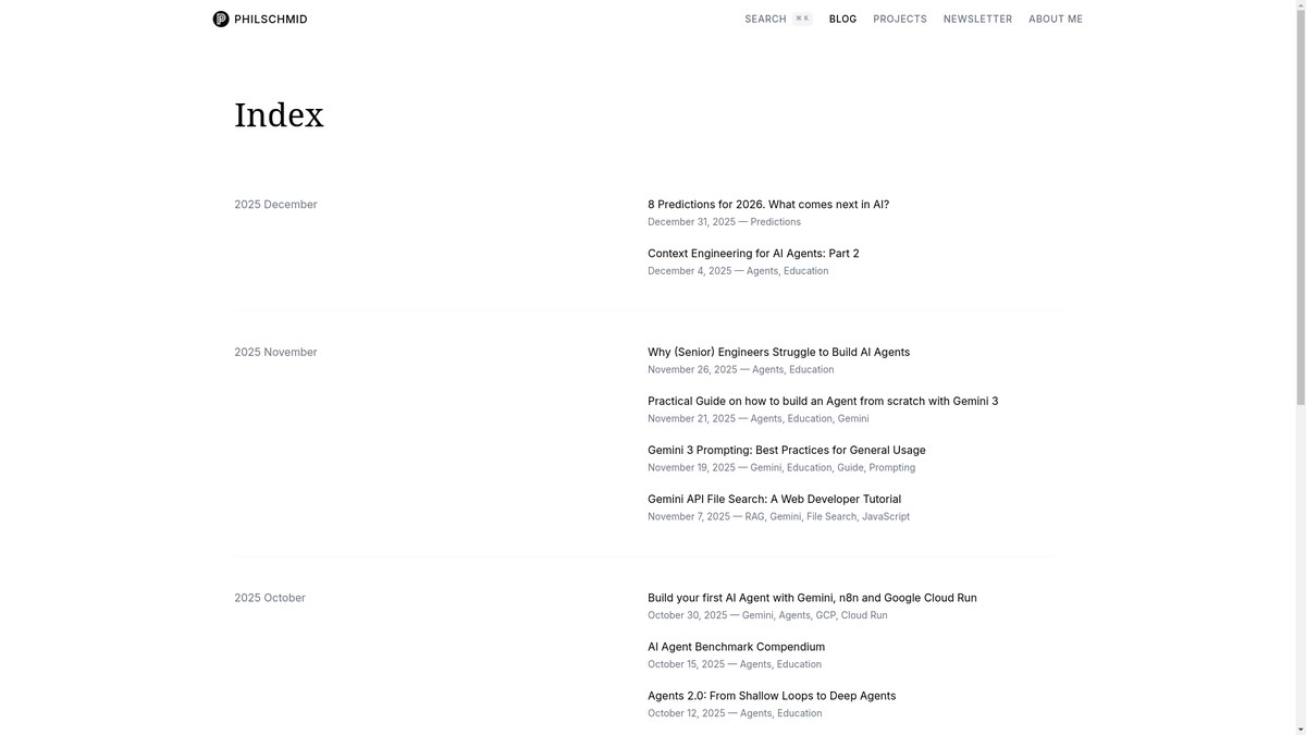 Screenshot of philschmid.de