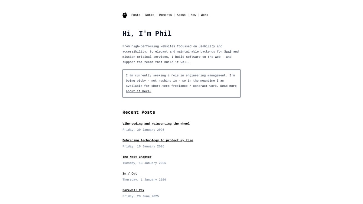 philstephens.com screenshot