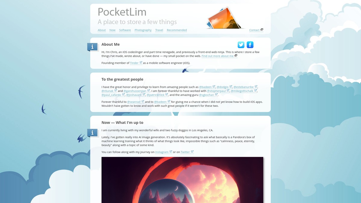 pocketlim.com screenshot