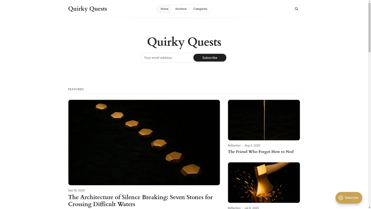 quirky-quests.com screenshot