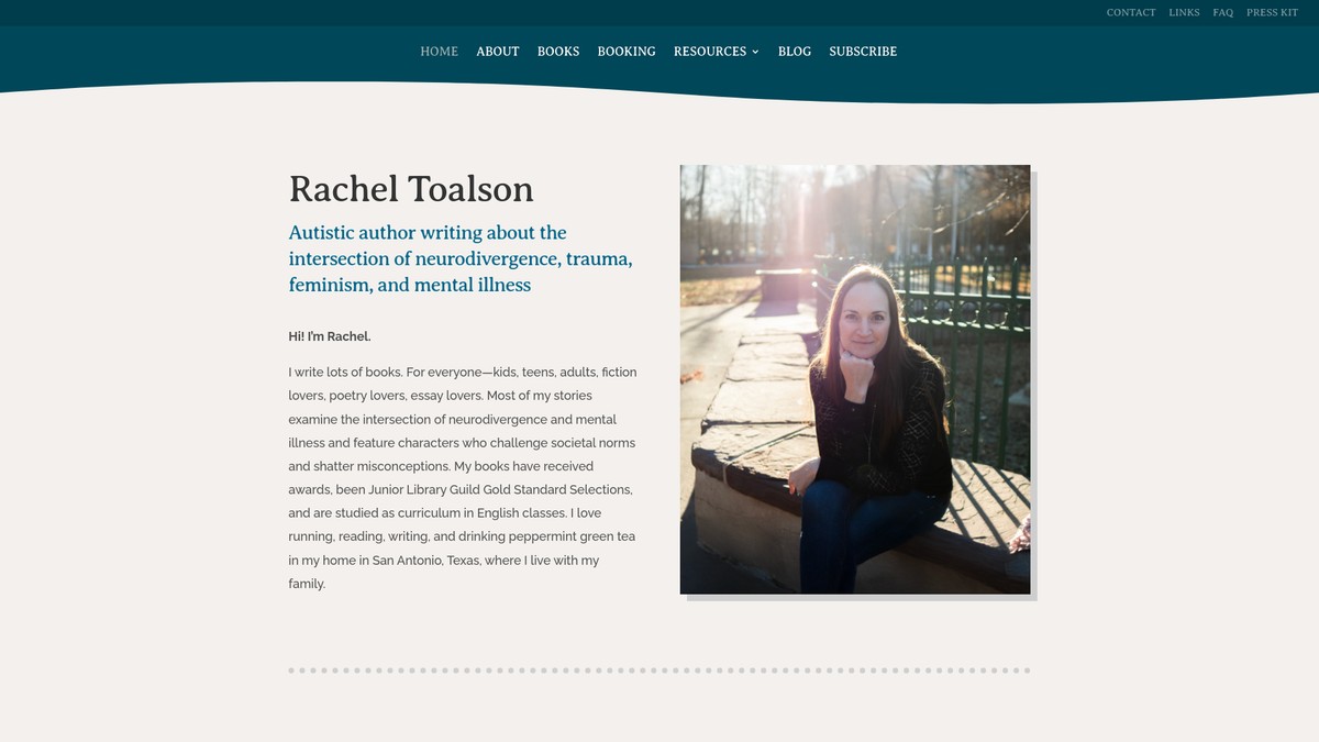 racheltoalson.com screenshot