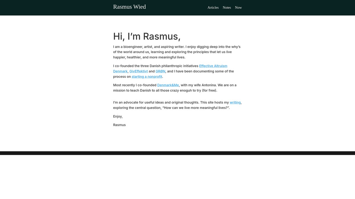 rasmuswied.com screenshot