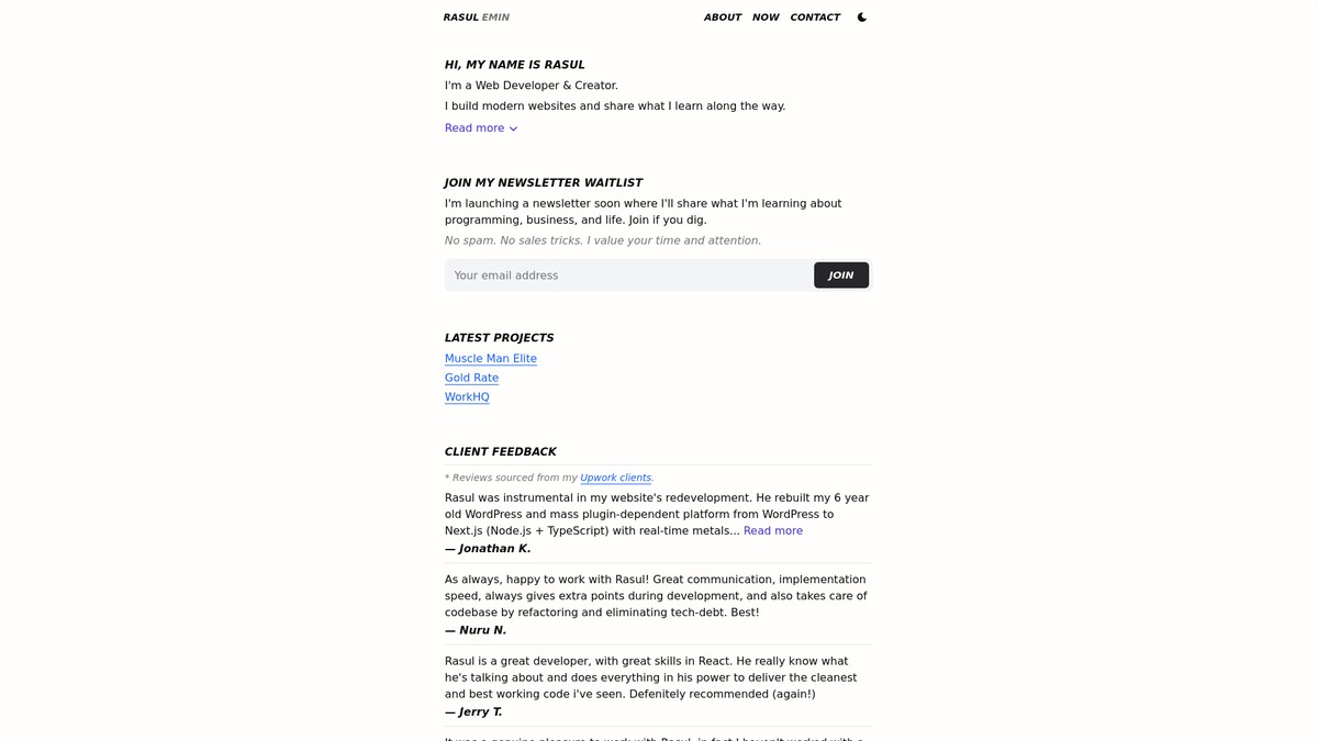 Screenshot of rasulnavir.com
