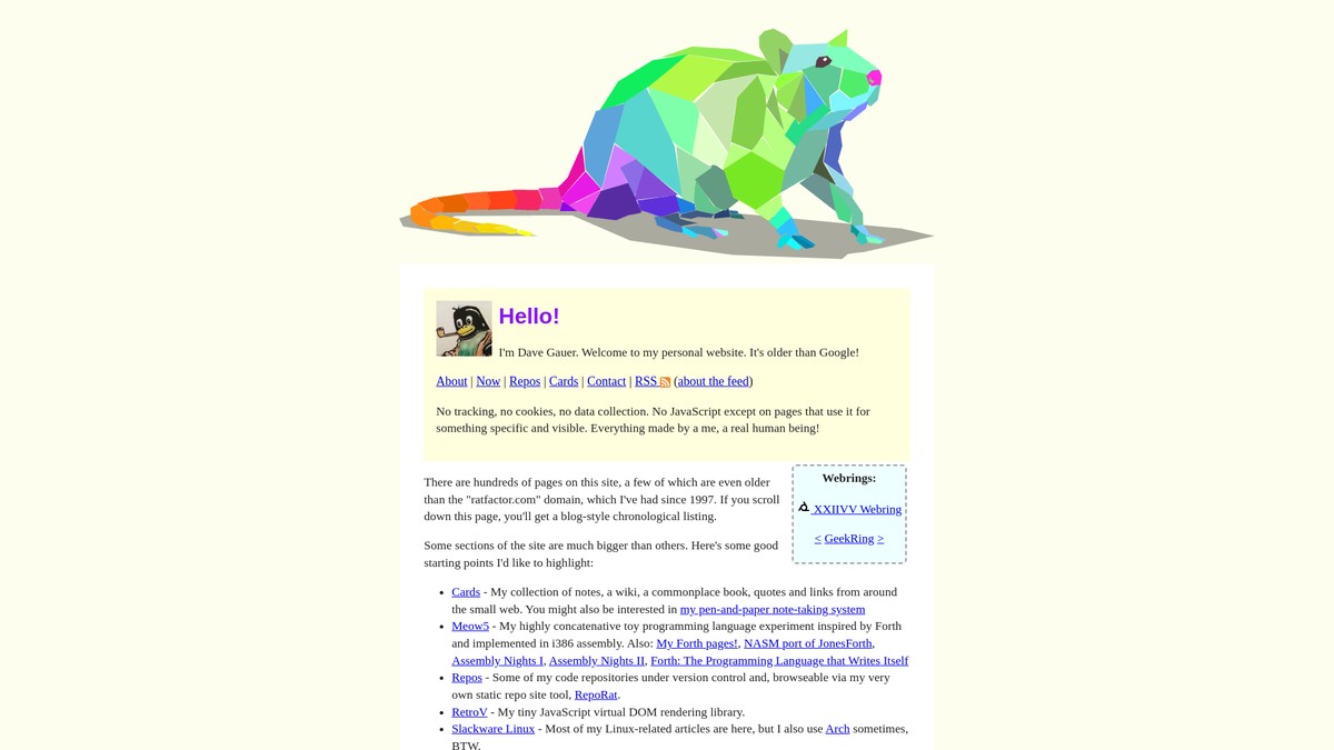 ratfactor.com screenshot