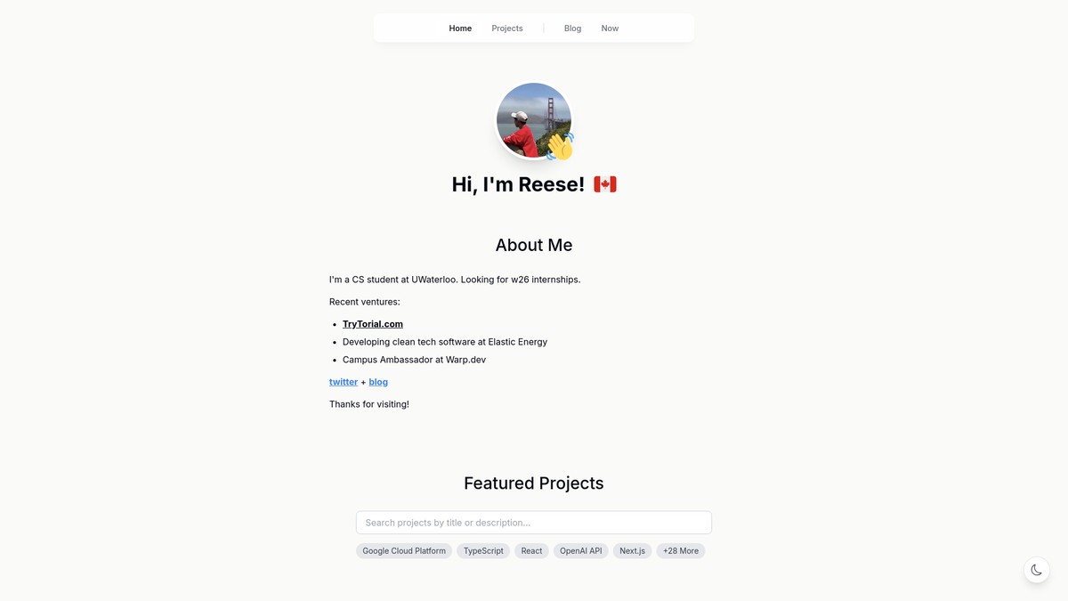 reesechong.com screenshot