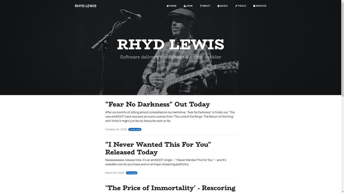rhydlewis.net screenshot