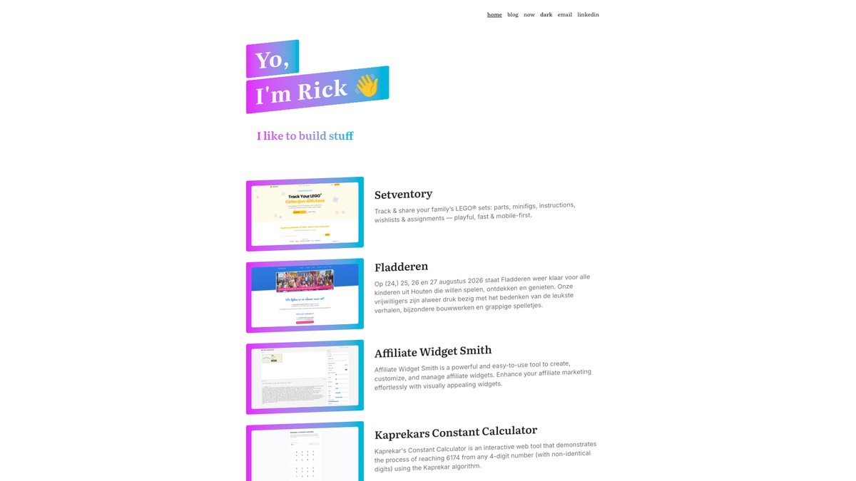 rickdegraaf.com screenshot