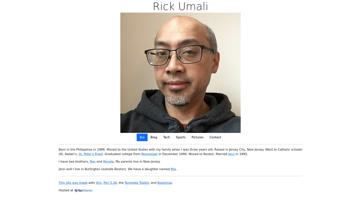 rickumali.com screenshot
