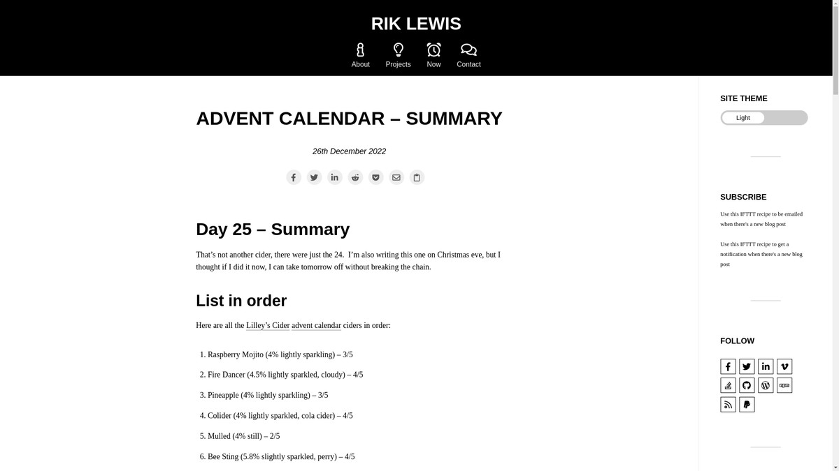 riklewis.com screenshot