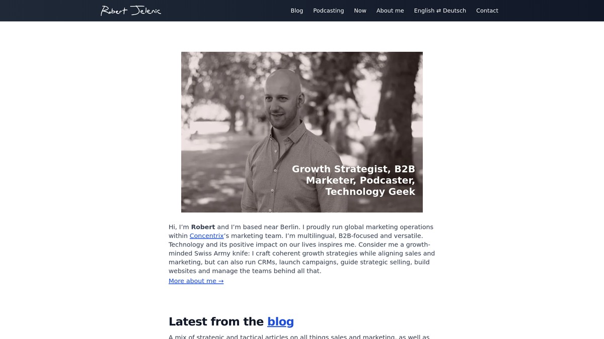 robertjelenic.com screenshot