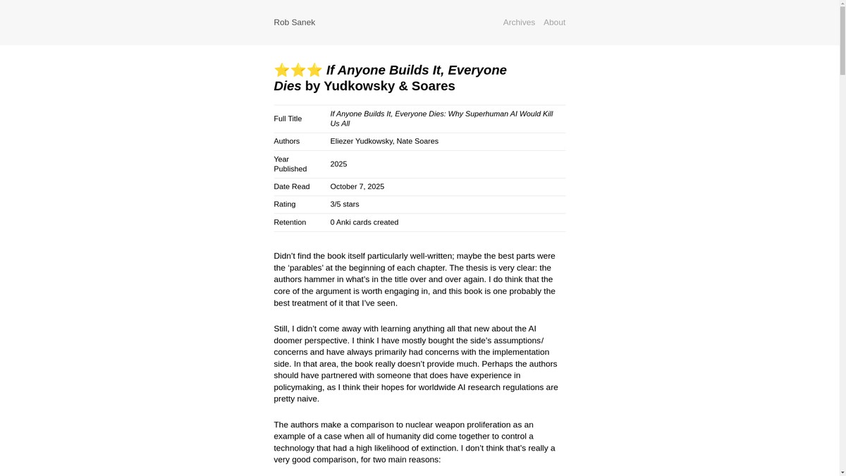 robertsanek.com screenshot