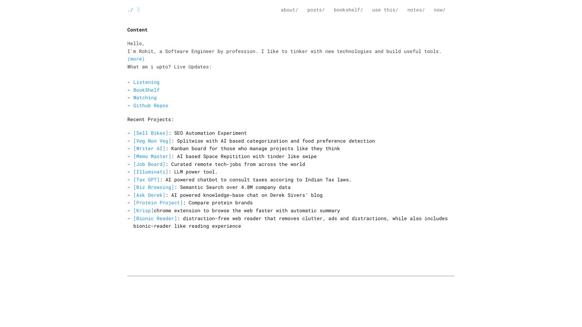 rohitagarwal.dev screenshot