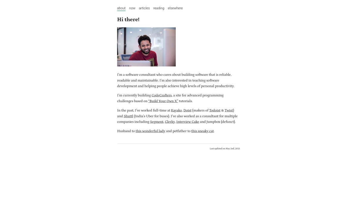 rohitpaulk.com screenshot