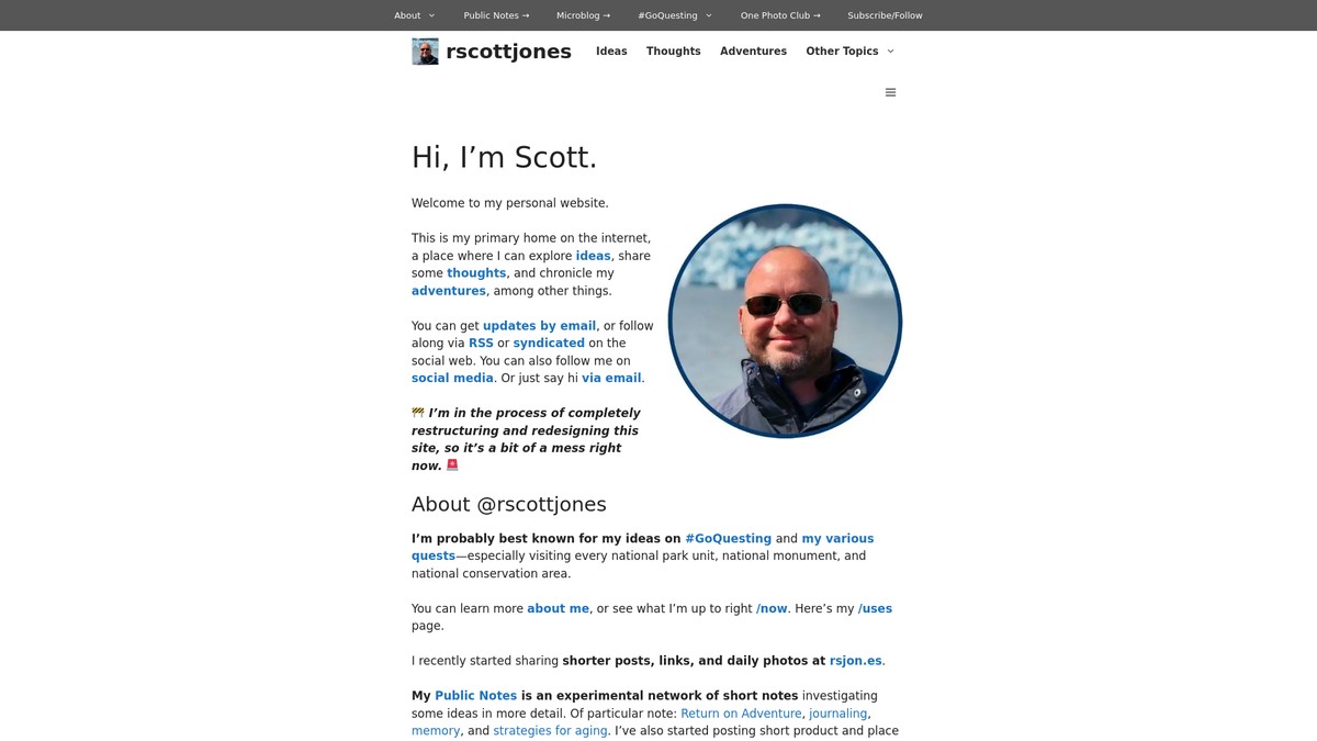 Screenshot of rscottjones.com
