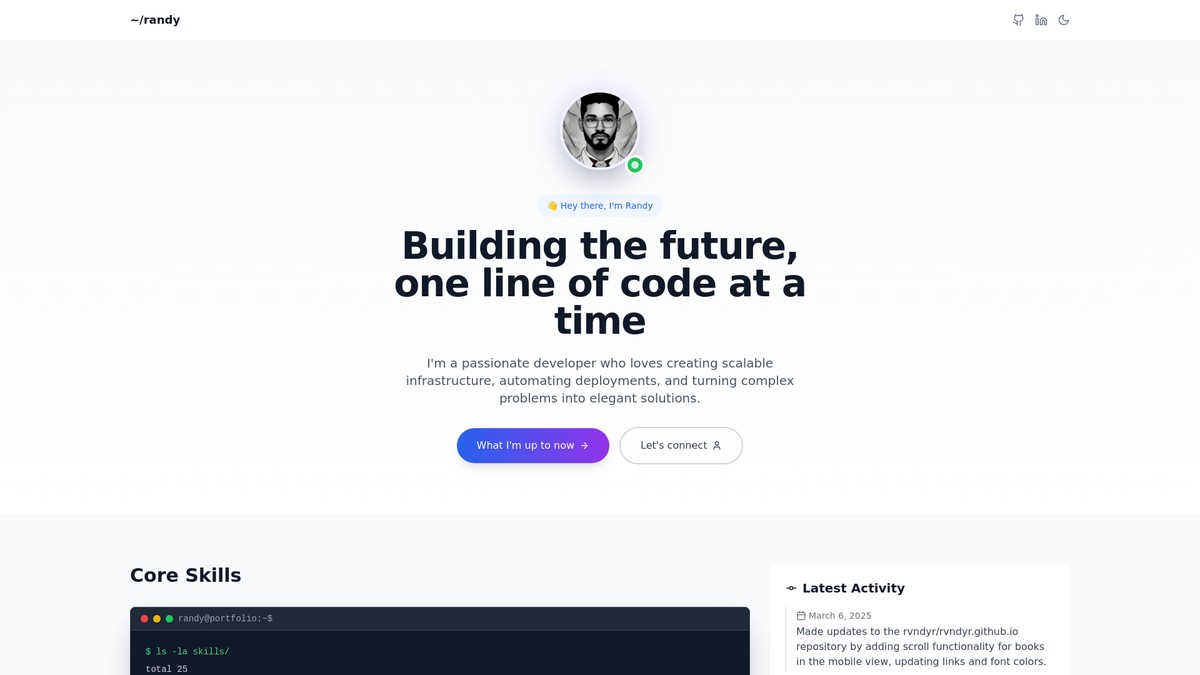 rvndyr.netlify.app screenshot