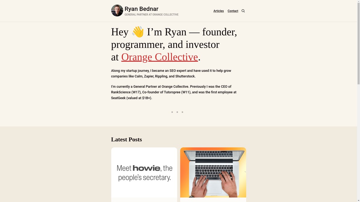 Screenshot of ryanbed.org