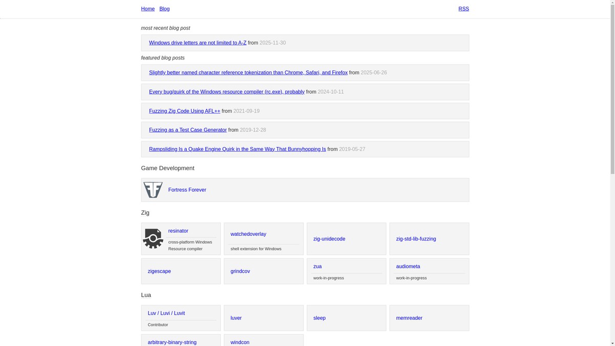 ryanliptak.com screenshot