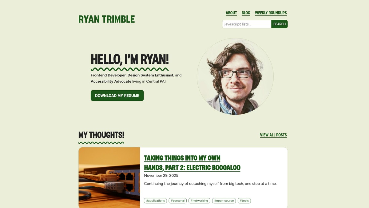 ryantrimble.com screenshot