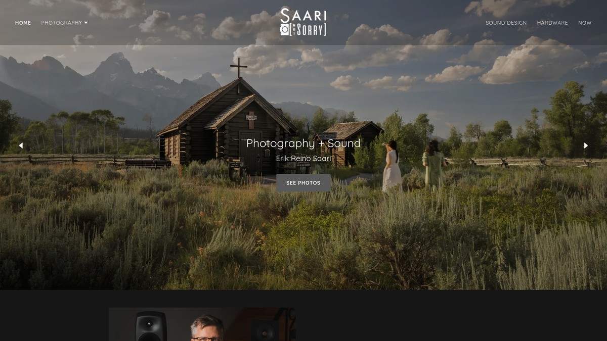 Screenshot of saarinotsorry.com
